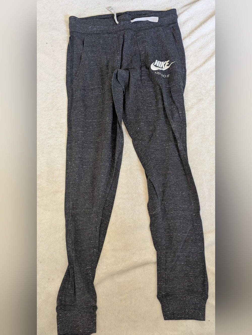 Vintage Women's Nike Heather Grey Joggers Sz. XS